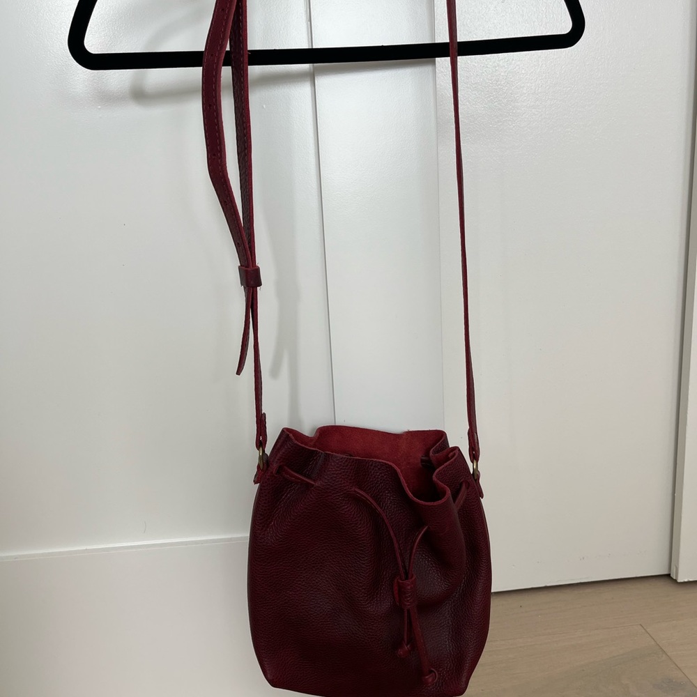 Small Portland Leather Bucket Bag